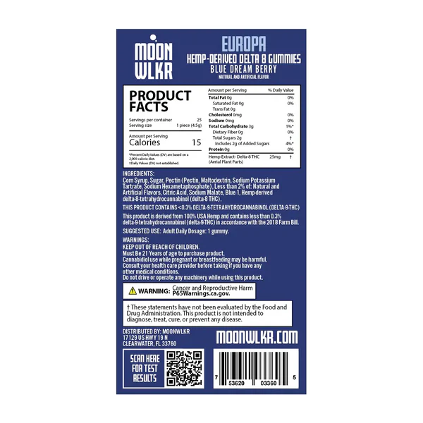 Delta 8 Gummies — Blue Dream Berry - Image 2